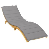Vidaxl Sun Lounger Cushion Gray 787X236X12 Fabric
