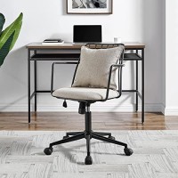 Npd Furniture And More Edison Kd Fabric Office Chair, Beige