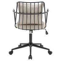 Npd Furniture And More Edison Kd Fabric Office Chair, Beige