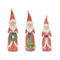 Santa Figurine Set Of 3