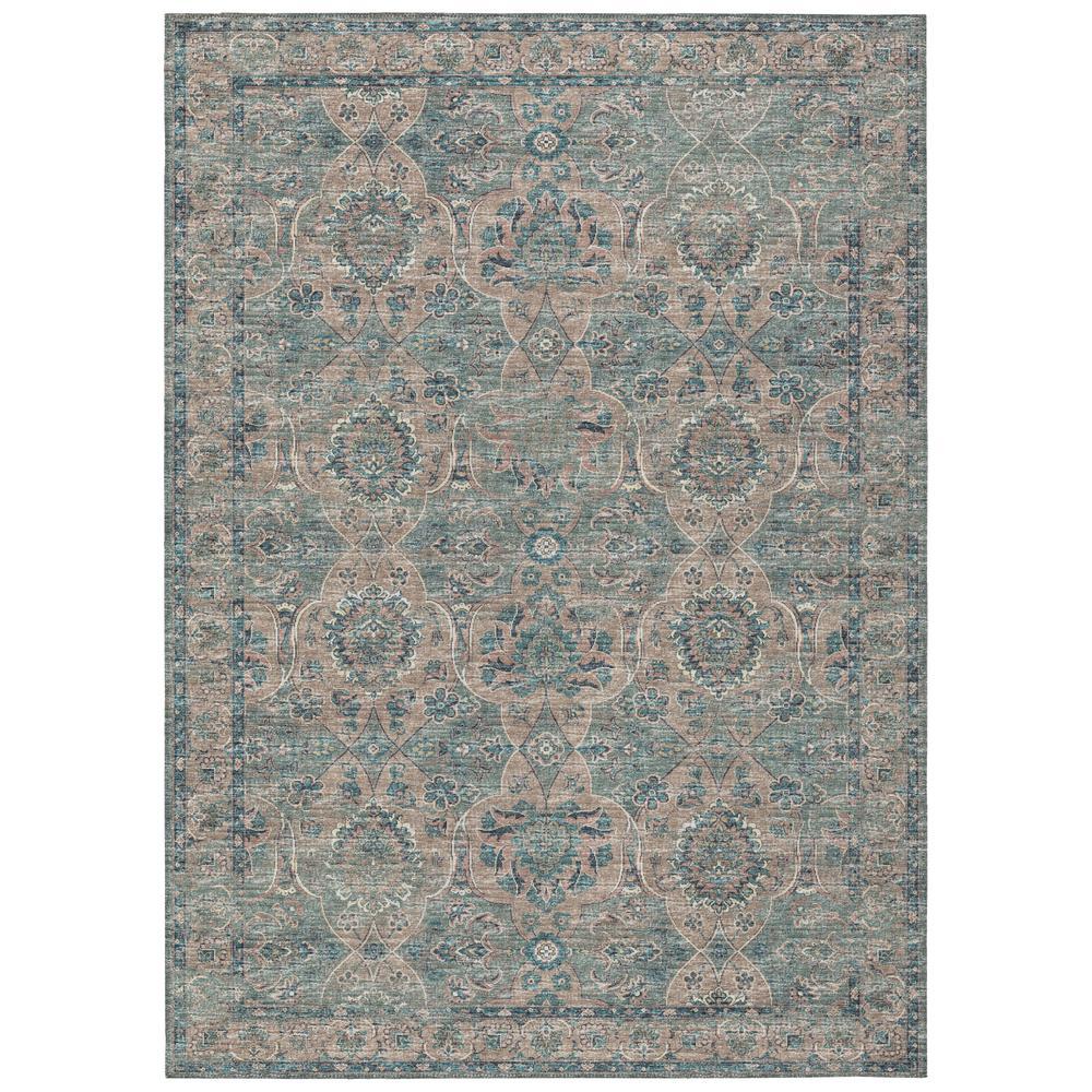 IndoorOutdoor Marbella MB5 Mineral Blue Washable 8 x 10 Rug