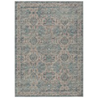 IndoorOutdoor Marbella MB5 Mineral Blue Washable 8 x 10 Rug