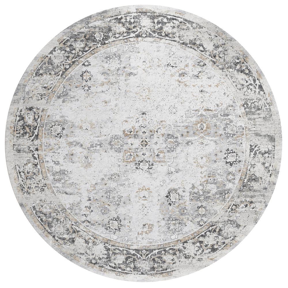 IndoorOutdoor Marbella MB2 Linen Washable 8 x 8 Round Rug