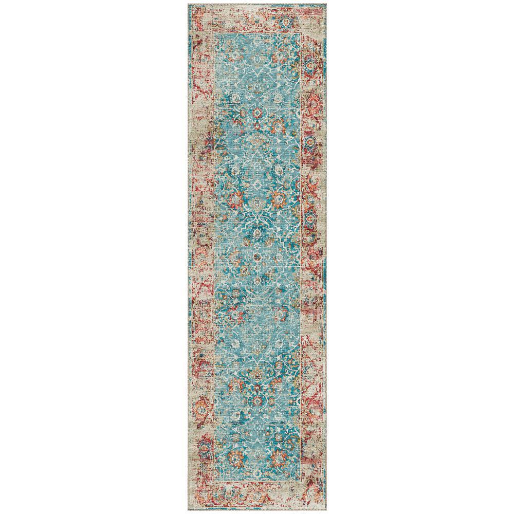 IndoorOutdoor Marbella MB2 Mediterranean Washable 23 x 76 Runner Rug