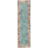 IndoorOutdoor Marbella MB2 Mediterranean Washable 23 x 76 Runner Rug