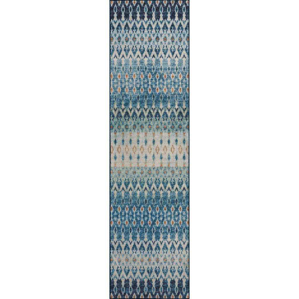 Brisbane BR1 Indigo 23 x 76 Runner Rug