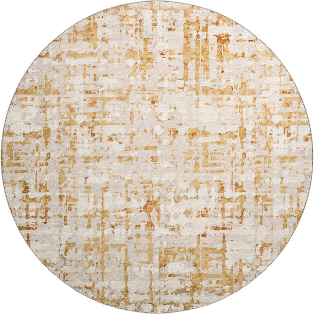 Brisbane BR5 Khaki 8 x 8 Round Rug