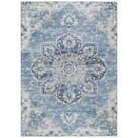 IndoorOutdoor Marbella MB3 Denim Washable 8 x 10 Rug