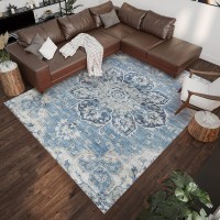 IndoorOutdoor Marbella MB3 Denim Washable 8 x 10 Rug