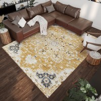 IndoorOutdoor Marbella MB3 Gold Washable 3 x 5 Rug