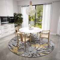 Brisbane BR6 Gold 8 x 8 Round Rug