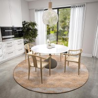 Brisbane BR9 Sandstone 8 x 8 Round Rug