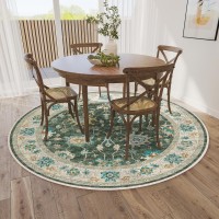 IndoorOutdoor Marbella MB6 Olive Washable 8 x 8 Round Rug