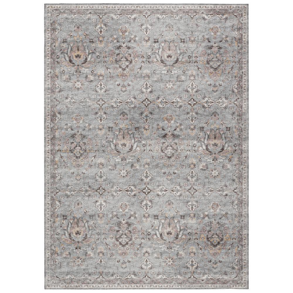 IndoorOutdoor Marbella MB4 Silver Washable 3 x 5 Rug