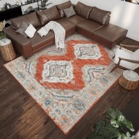 IndoorOutdoor Marbella MB1 Spice Washable 3 x 5 Rug