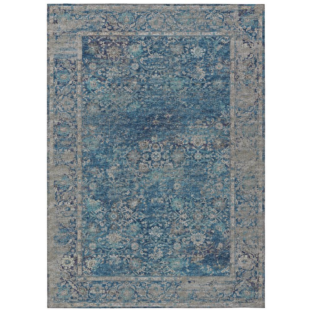 IndoorOutdoor Marbella MB2 Navy Washable 5 x 76 Rug