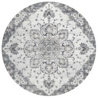 IndoorOutdoor Marbella MB3 Linen Washable 8 x 8 Round Rug