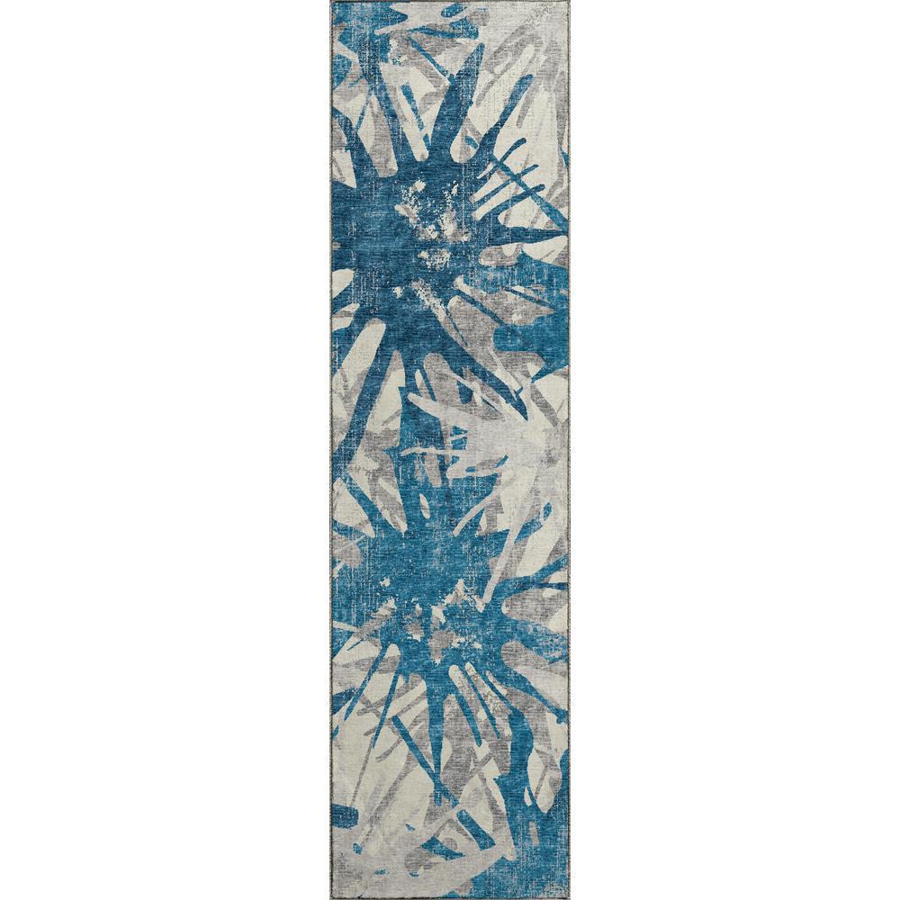 Brisbane BR6 Cobalt 23 x 76 Runner Rug