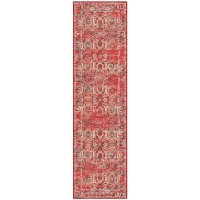 IndoorOutdoor Marbella MB5 Poppy Washable 23 x 76 Runner Rug