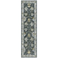 IndoorOutdoor Marbella MB6 Midnight Washable 23 x 76 Runner Rug