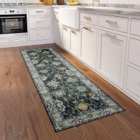 IndoorOutdoor Marbella MB6 Midnight Washable 23 x 76 Runner Rug