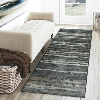 Brisbane BR4 Midnight 23 x 76 Runner Rug