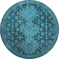 Brisbane BR2 Navy 8 x 8 Round Rug