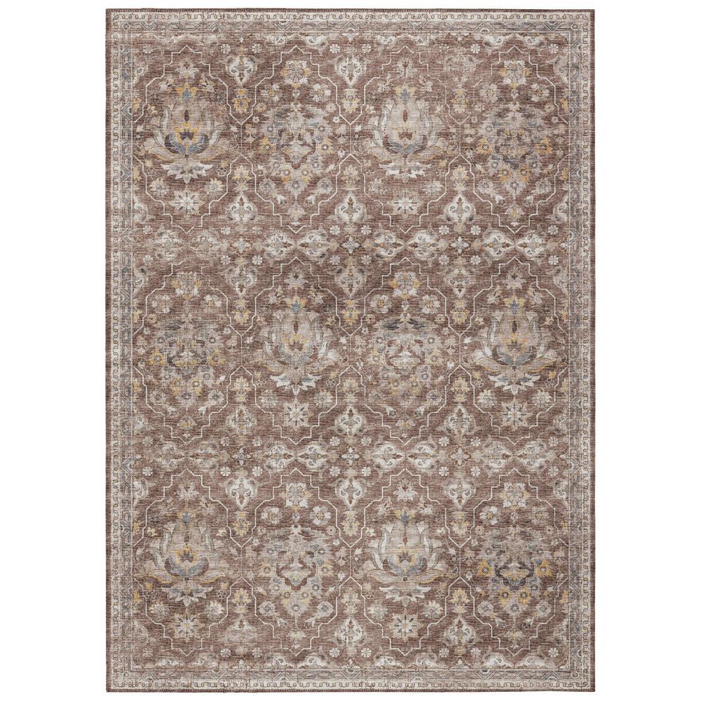 IndoorOutdoor Marbella MB4 Mocha Washable 3 x 5 Rug