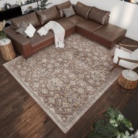 IndoorOutdoor Marbella MB4 Mocha Washable 3 x 5 Rug