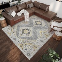 IndoorOutdoor Marbella MB1 Grey Washable 5 x 76 Rug