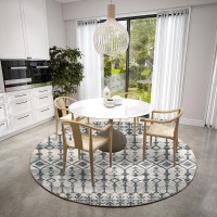 Brisbane BR8 Silver 8 x 8 Round Rug