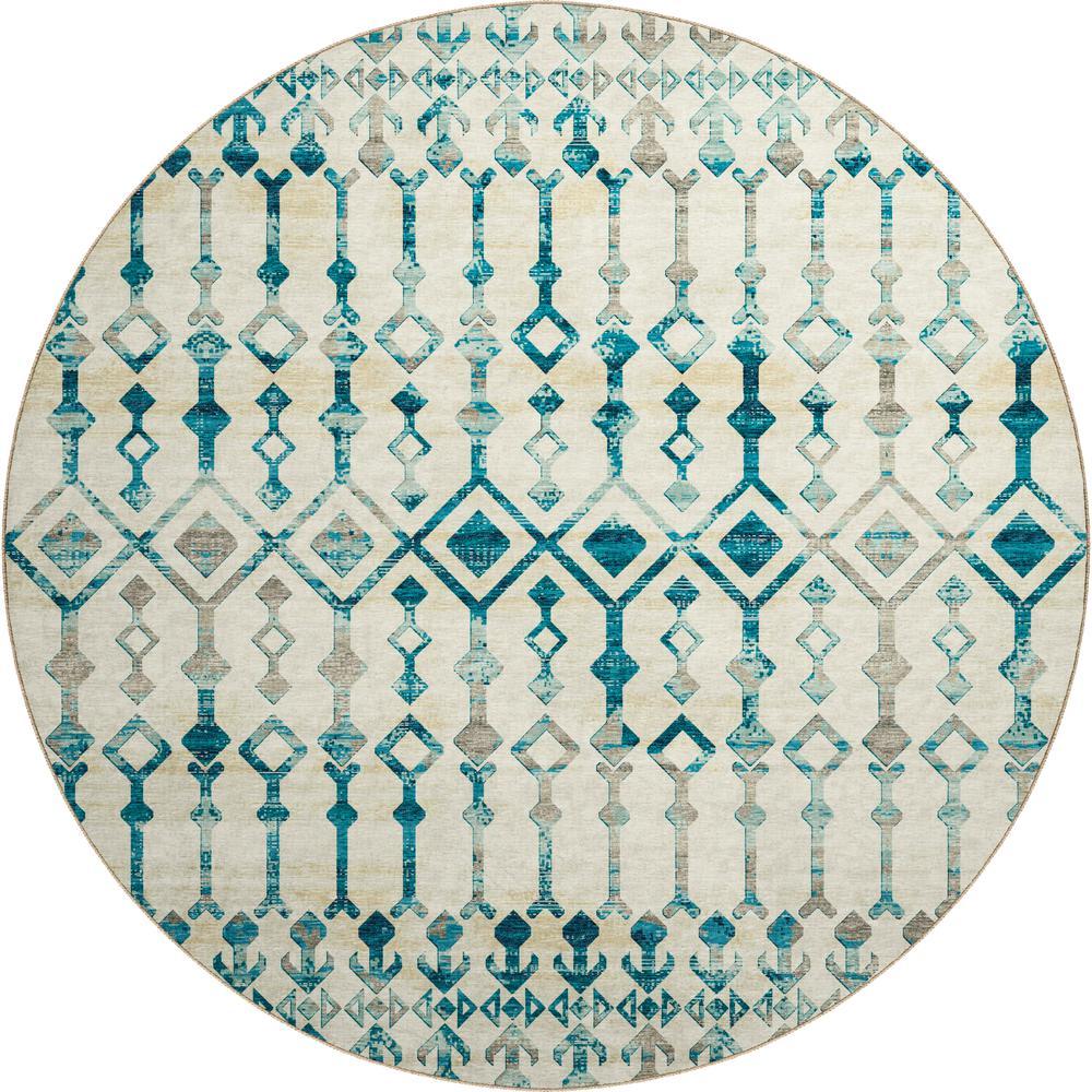 Brisbane BR8 Linen 8 x 8 Round Rug