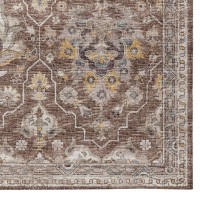 IndoorOutdoor Marbella MB4 Mocha Washable 23 x 76 Runner Rug