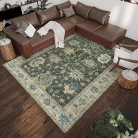 IndoorOutdoor Marbella MB6 Olive Washable 5 x 76 Rug