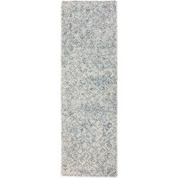 Zoe ZZ1 Navy 23 x 76 Runner Rug