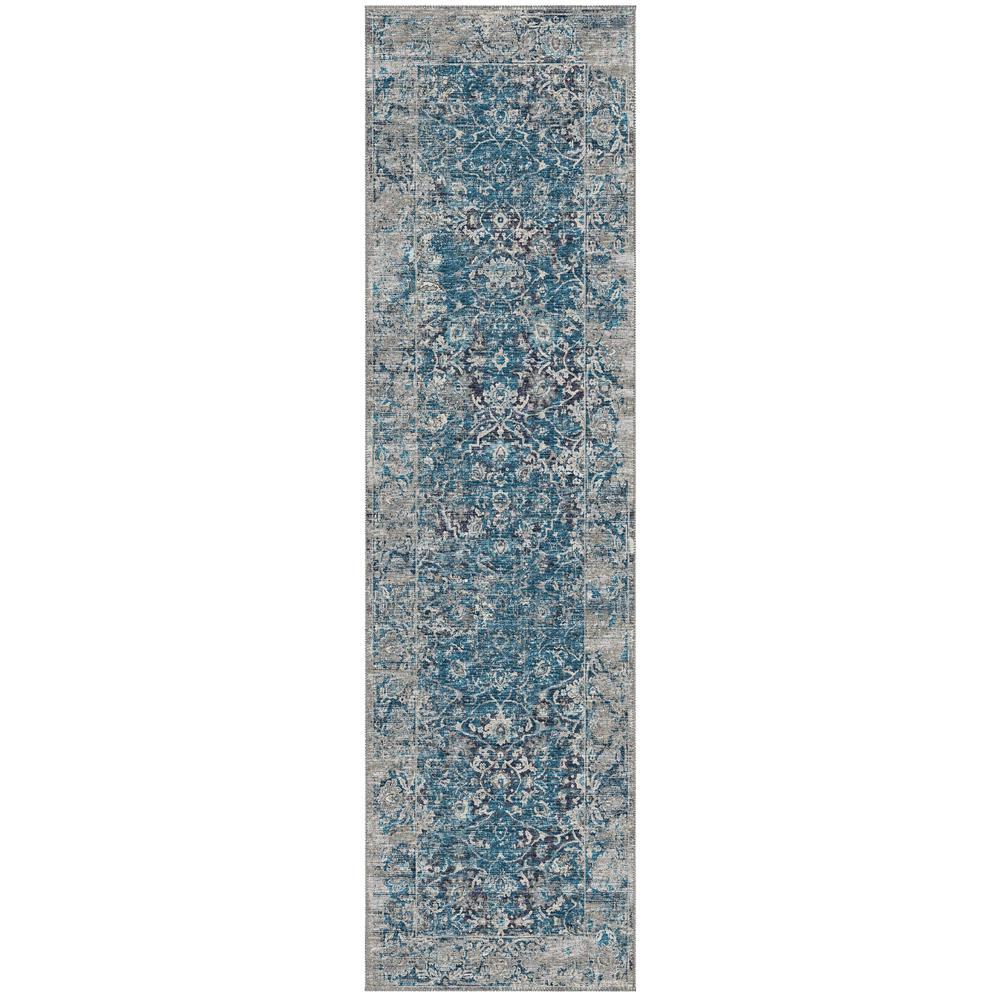 IndoorOutdoor Marbella MB2 Navy Washable 23 x 76 Runner Rug