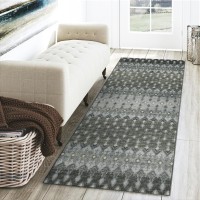 Brisbane BR1 Mineral Blue 23 x 76 Runner Rug