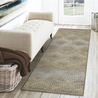 Brisbane BR9 Sandstone 23 x 76 Runner Rug