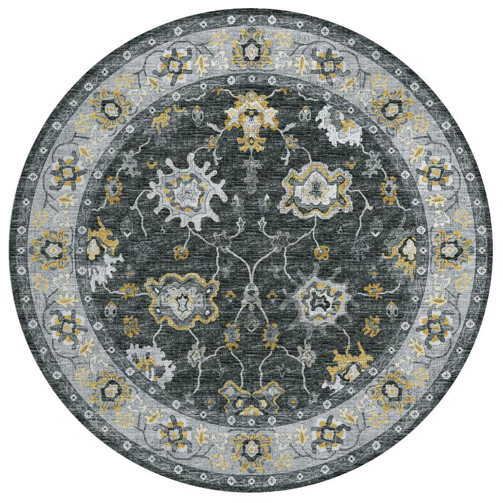 IndoorOutdoor Marbella MB6 Midnight Washable 8 x 8 Round Rug