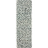 Zoe ZZ1 Charcoal 23 x 76 Runner Rug