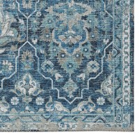 IndoorOutdoor Marbella MB4 Navy Washable 23 x 76 Runner Rug