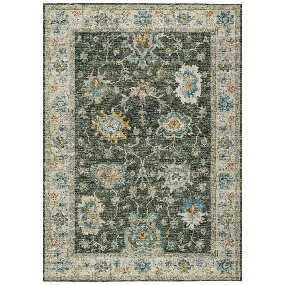 IndoorOutdoor Marbella MB6 Olive Washable 8 x 10 Rug