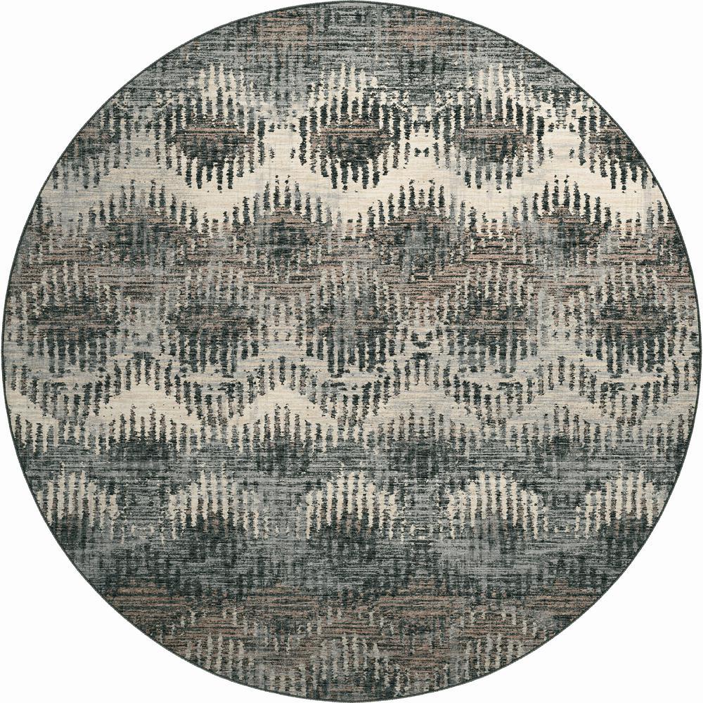 Brisbane BR9 Midnight 8 x 8 Round Rug