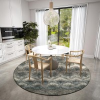 Brisbane BR9 Midnight 8 x 8 Round Rug