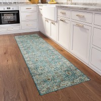 IndoorOutdoor Marbella MB5 Mediterranean Washable 23 x 76 Runner Rug