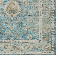 IndoorOutdoor Marbella MB5 Mediterranean Washable 23 x 76 Runner Rug