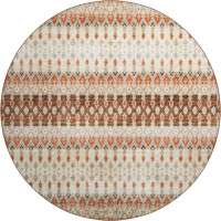 Brisbane BR1 Mocha 8 x 8 Round Rug