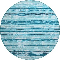 Brisbane BR4 Sky 8 x 8 Round Rug