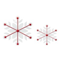 Iron Snowflake Set of 2