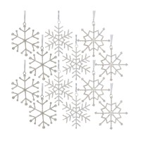 Jewel Snowflake Set Of 12